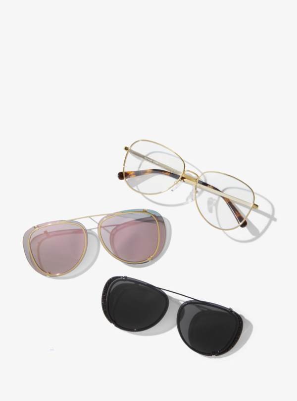 Damske Slnecne Okuliare Michael Kors 3-in-1 Sicily Eyeglasses Ruzove Zlate - Doplnky Michael Kors Levně | WGKTY-1452